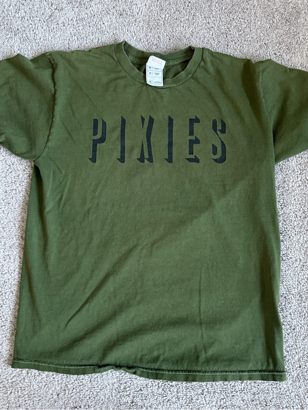Pixies Sellout Tour 2004 Olive Green Band T Shirt Fruit Of The Loom Medium